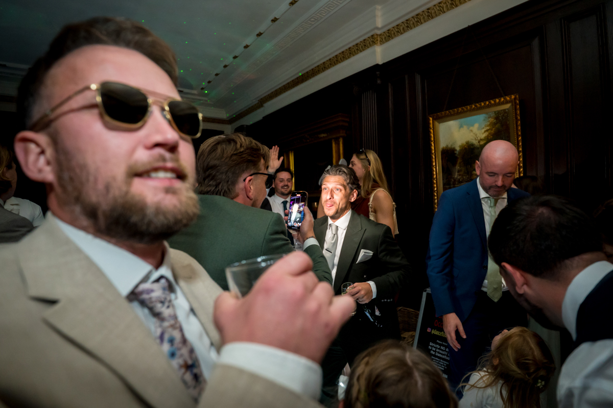 Guests celebrating at a formal event