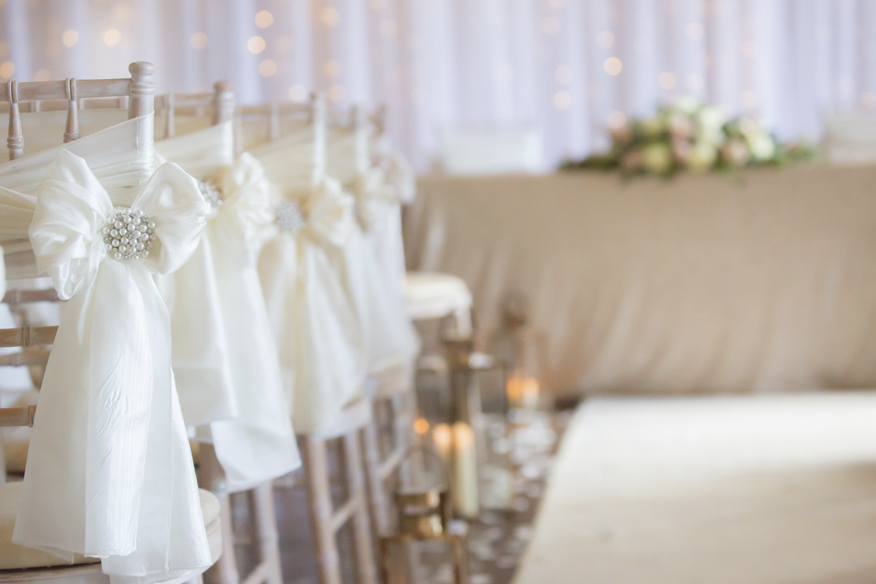 Elegant wedding aisle decorations